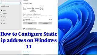 Windows 11 - How to configure static ip address on Windows 11 | Setting up a Static IP in Windows 11