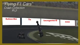 Flying F1 Cars – F1 Game Crash Compilation Part 2