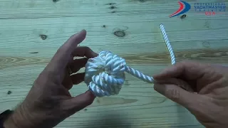 How to Tie a Monkey's Fist ⎹ Step by step - Professional Yacht Training USA