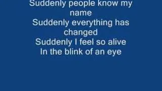 Suddenly-Ashley Tisdale (with lyrics)