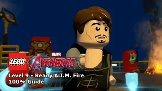 #9 Ready A.I.M. Fire 100% Guide - LEGO Marvel's Avengers
