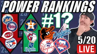 MLB Power Rankings 5/20/24: 4-Way BATTLE For #1 Phillies, Orioles, Yankees & Dodgers.
