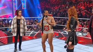 Bianca Belair confronts Becky Lynch and Bayley - WWE RAW 2/13/2023
