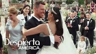 Francisca y Francesco frente al altar: los votos que se dedicaron en su boda de ensueño