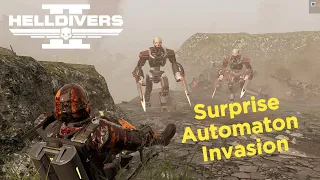 Surprise Automaton Invasion | Helldivers 2 Gameplay