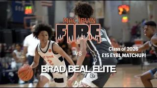Mac Irvin Fire vs Brad Beal Elite! E15 Teams were going at Eachother! @ Nike EYBL - Session 1 ATL 🔥