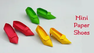 DIY MINI PAPER SHOES / Paper Crafts For School / Paper Craft / Easy kids craft ideas / Origami Shoes