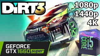 Dirt 3 - GTX 1660 Super + i5 8500 - 1080p/1440p/4K - Gameplay Benchmark