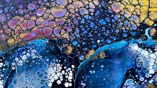 Fluid Art Magic~Hide and Reveal Technique~Acrylic Pouring~Acrylic Painting~229