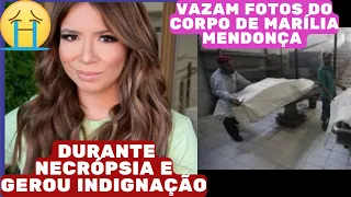 Vazam fotos do corpo de Marília Mendonça durante necrópsia e gerou indignação