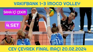 Vakıfbank 1-3 İmoco Volley CEV Şampiyonlar Ligi Çeyrek Final Maçı 20.02.2024