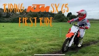 first ride KTM sx 65