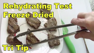 Tri Tip Steaks Rehydrating Tests - Freeze Dried