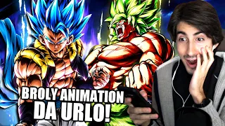 BROLY ANIMATION da URLO con i nuovi GOGETA BLUE LF e BROLY LF - Dragon Ball Legends Summon ITA