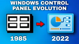 Windows Control Panel Evolution (1985-2022) | History of Windows Control Panel | Factonian