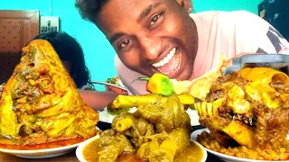 OMG! HUGE FISH HEAD EATING(I DID FINISH IT COMPLETELY)-EXTREME MUKBANG BEST SOCIAL SANTU EATING SHOW