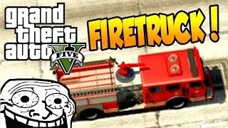 GTA 5 Online - Fire Truck Trolling (Angry reactions)