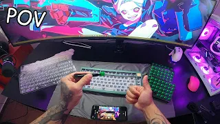 Esse teclado veio todo desmontado e tive que montar - pov