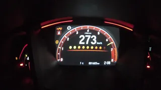 Honda Civic Type R 320 PS Acceleration - 0-273 km/h Autobahn Top Speed