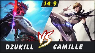 Dzukill - Yone vs Camille TOP Patch 14.9 - Yone Gameplay