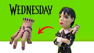 Making Thing and Wednesday Addams with Clay ► TV series Wednesday | EASY Clay Tutorial