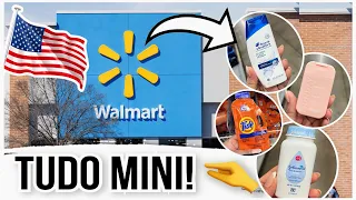 WALMART NOS EUA 😍💸 COMPRAS NO SETOR DE MINIATURAS! PRODUTOS TRAVEL SIZE NO WALMART DOS EUA