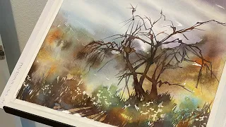 Watercolor Layered Landscapes