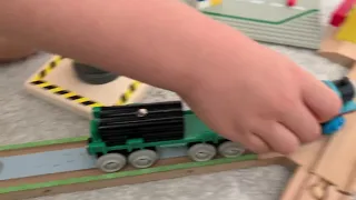 Wooden Train track. Brio Trains for children. Thomas the tank engine.