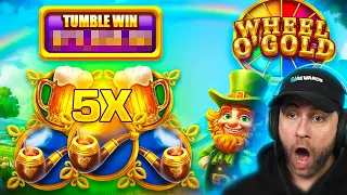 I SPIN IN a MAX BET BONUS & get an UNBELIEVABLE TUMBLE WIN on the *NEW* WHEEL O'GOLD!! (Bonus Buys)