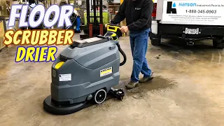 Best Auto Walk Behind Floor Scrubber Drier : Kärcher B40 W Bp Walk Behind Scrubber Drier  — Cleanify