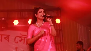 #Gulabi akhe #Nahid afrin live perform hit Hindi song #stage program#Sony tv 2023