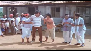 Ambareesh Strictly Warns Vajramuni Gang | Goonda Guru Kannada Movie Scene