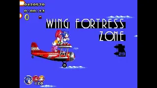 Sonic The Hedgehog 2 Classic Heroes Wing Fortress Zone (Sonic)(Tails)(Knuckles)(Classic Co-Op)