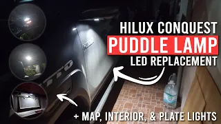 DIY Puddle Lamp, Map, Dome & Plate Lights LED Replacement | Hilux Conquest