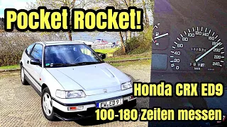 Pocket Rocket! - Honda CRX ED9 Zeiten messen | 100-150 | 100-180 | Dragy GPS | Youngtimer 2021