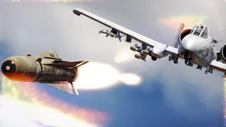 AGM-65 MAVERICK MISSILE Fired from A-10 Warthog!  | Ground Battle (WarThunder)