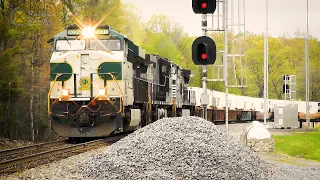 The "Southern" on the Southern Railway Bridge - Norfolk Southern Heritage Unit #8099 - Now Derailed