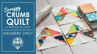 Make this Crumb Quilt 👍 Scrappy Squares + Triangles = Scrap Quilt Love! ♥ Fat Quarter Shop