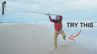 Beach Fishing: How to Cast 2x FARTHER! (Best Tips for Casting Surf Fishing Rods)