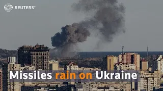 Missiles rain on Ukraine, battering infrastructure