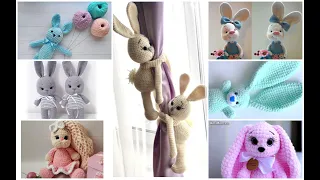 Сrochet bunnies, many ideas!//Зайки амигуруми крючком! Более 100 вариантов, которые можно связать!!!