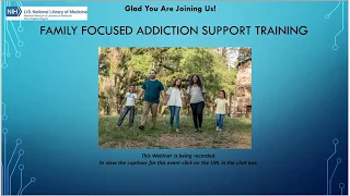 Family Focused Addiction Support Training 9.17.19