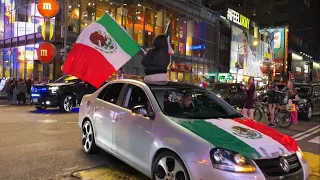 Así Celebraron la Independencia de México en Times Square NYC 9-16-2022