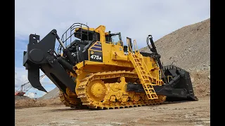 Komatsu D475A-8 (120 t) world premiere at oil shale quarry in Estonia.