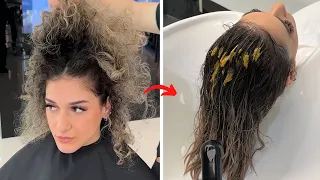 This curly transformation is going to bless your eyes today!