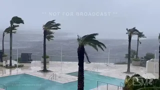 09-28-2022- Ft Myers FL- Back Side of Eyewall , Storm Surge, Floating car