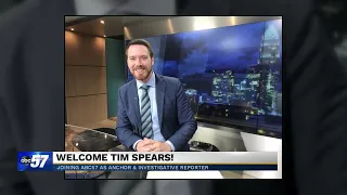 Tim Spears joins ABC57 as our newest evening anchor and investigative reporter