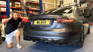 I STRAIGHT PIPED MY NEW AMG E63 S! *Way Too Loud*