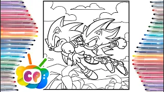 Sonic vs Shadow Coloring Pages/Sonic 3 Predictions/ Tobu - Memory Lane [NCS Release]