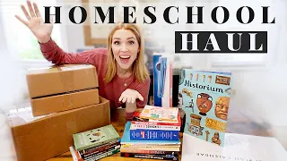 HUGE HOMESCHOOL HAUL  Books, Curriculum + Supplies